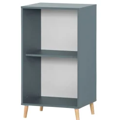 Sale 51x93x41 2 Fächer Büroregal in Petrol Blau - Baiamare Regale