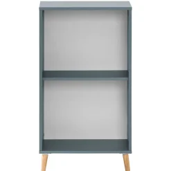 Sale 51x93x41 2 Fächer Büroregal in Petrol Blau - Baiamare Regale
