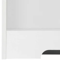 75x115x30 3 Fächer Regal in Weiß & Eiche - Akedra Regale