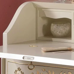 75x88x35 Barock Sekretär in Weiß & Gold - Iviada Tische