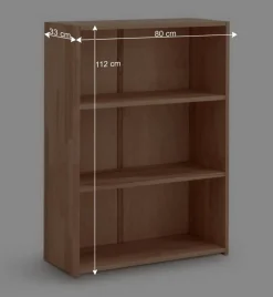 Clearance 80x112x33 Büroregal aus Buche Massivholz - Bash Regale