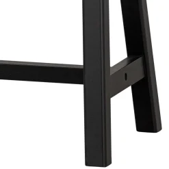 Best 110x45x35 cm Bänke aus Massivholz in Schwarz - Annike (2er Set) Sitzbank