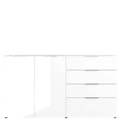184x101x42 cm Design Sideboard mit Glas Beschichtung - Daven Sideboards