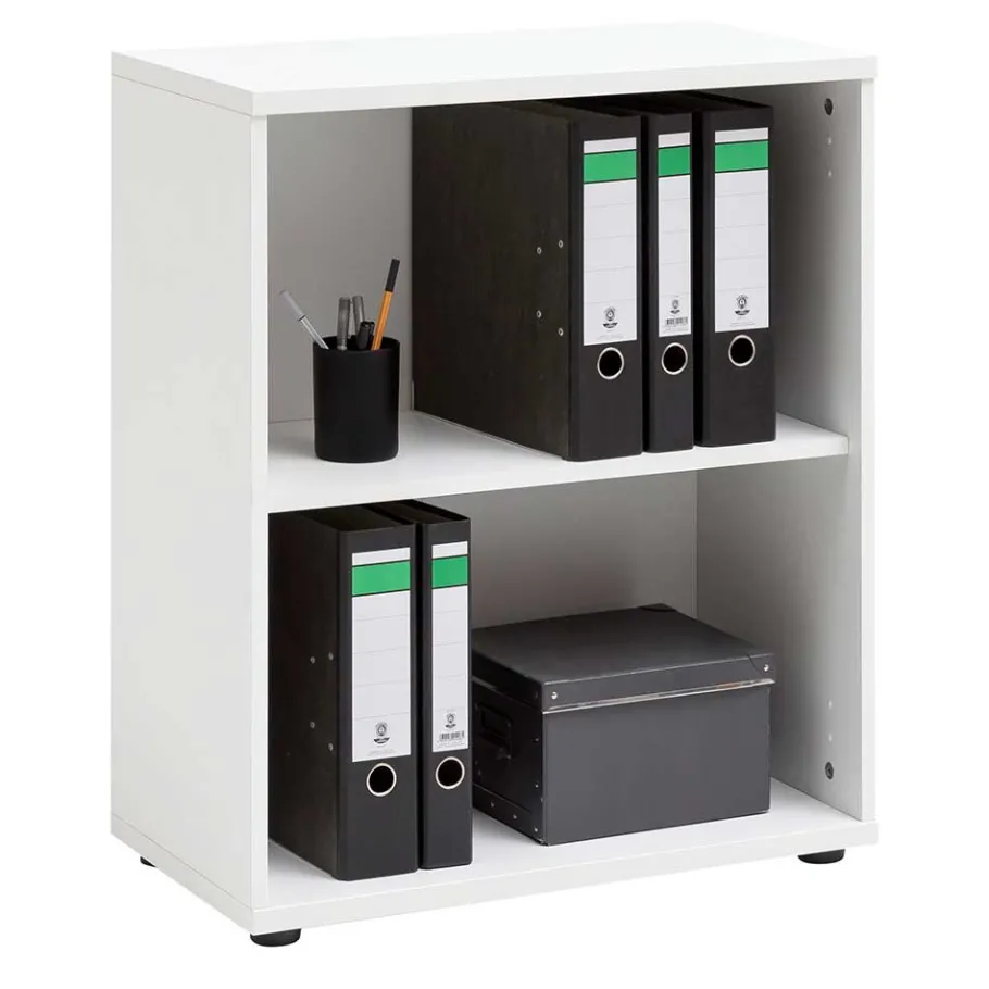 Sale 65x80x35 cm Ordnerregal mit zwei Fächern in Weiß - Radiassu Regale