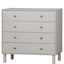 94x91x52 cm Skandi Kommode in Grau - Huvina Kommoden