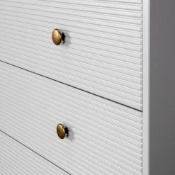 94x91x52 cm Skandi Kommode in Grau - Huvina Kommoden