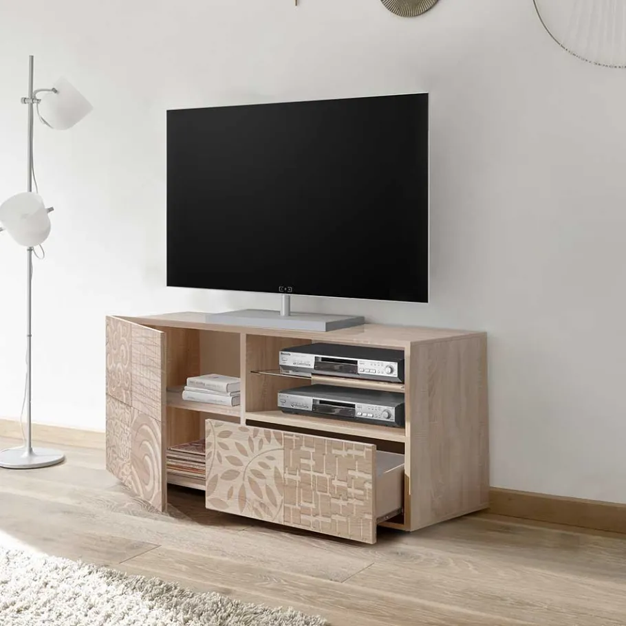 Best 121x57x42 cm TV Board in Dekor Eiche Sonoma - Bielvas Tv & Hifi-Möbel|Lowboards