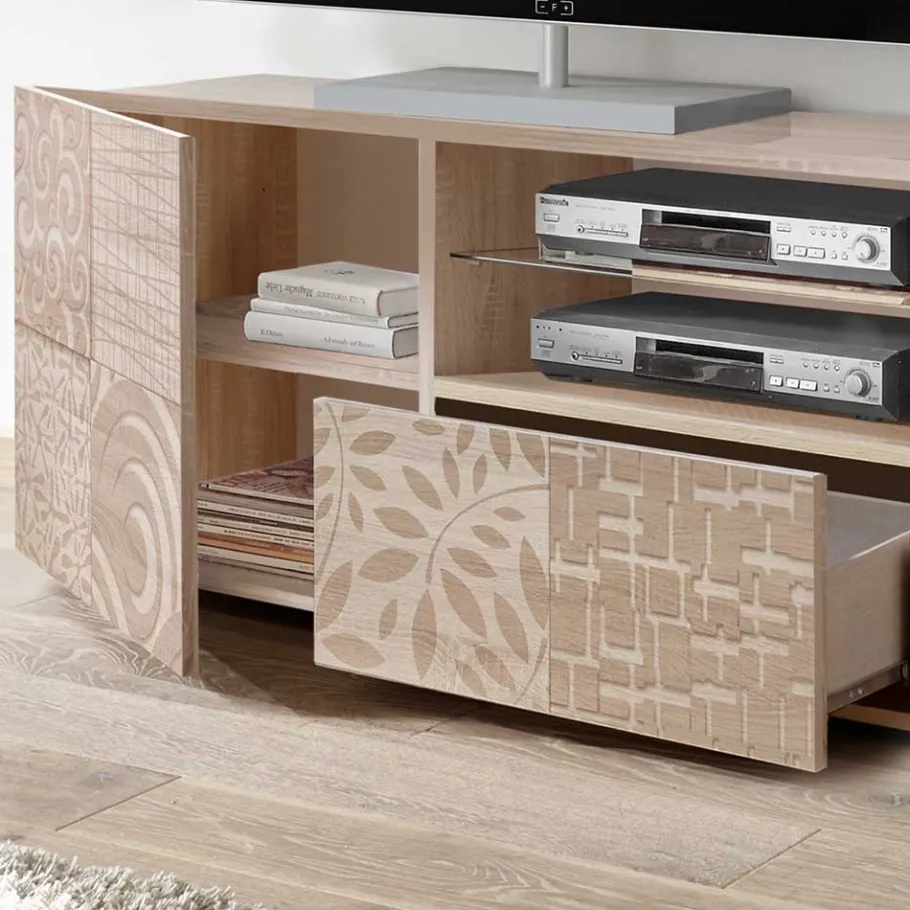 Best 121x57x42 cm TV Board in Dekor Eiche Sonoma - Bielvas Tv & Hifi-Möbel|Lowboards