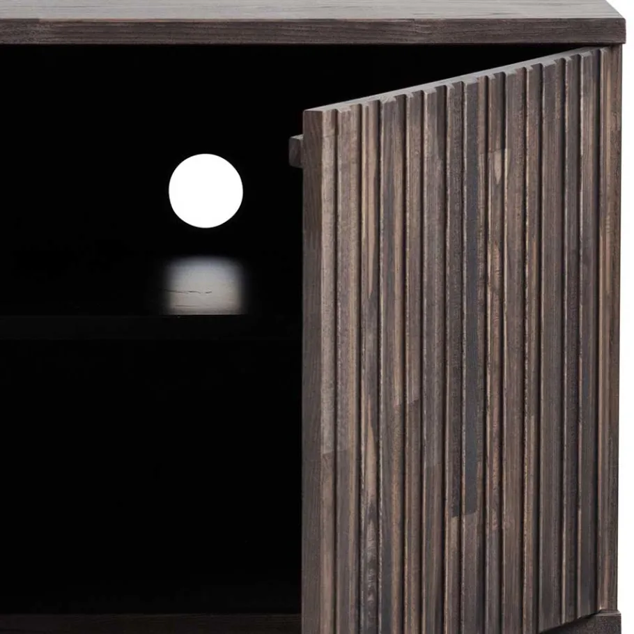 Best 150x56x44 Design Lowboard in Esche Dunkel - Eyes Lowboards