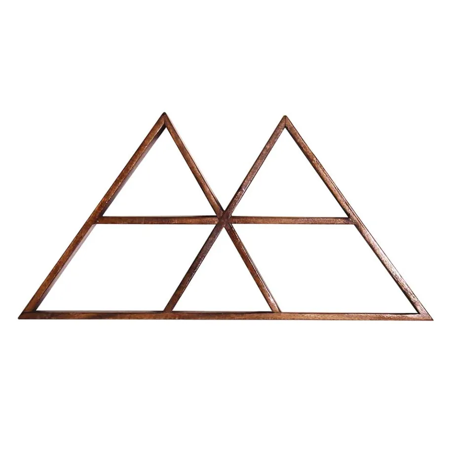 70x35x10 Design Wandregal Dreiecke - Rundo Regale