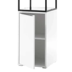 Sale 40x197x40 Designer Regal in Weiß & Schwarz - Enkraja Regale