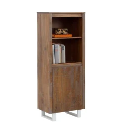 Best 55x140x35 Dunkles Regal aus Kiefer Massivholz - Lavagna Regale|Vitrinen