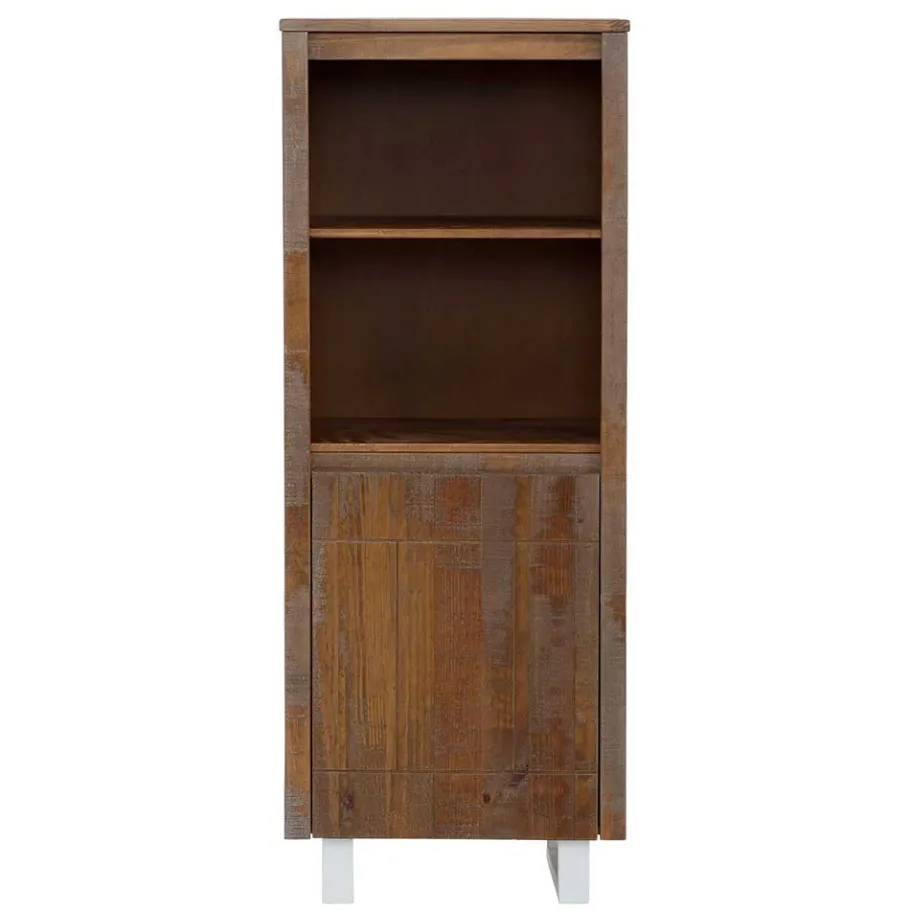 Best 55x140x35 Dunkles Regal aus Kiefer Massivholz - Lavagna Regale|Vitrinen