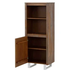 Best 55x140x35 Dunkles Regal aus Kiefer Massivholz - Lavagna Regale|Vitrinen