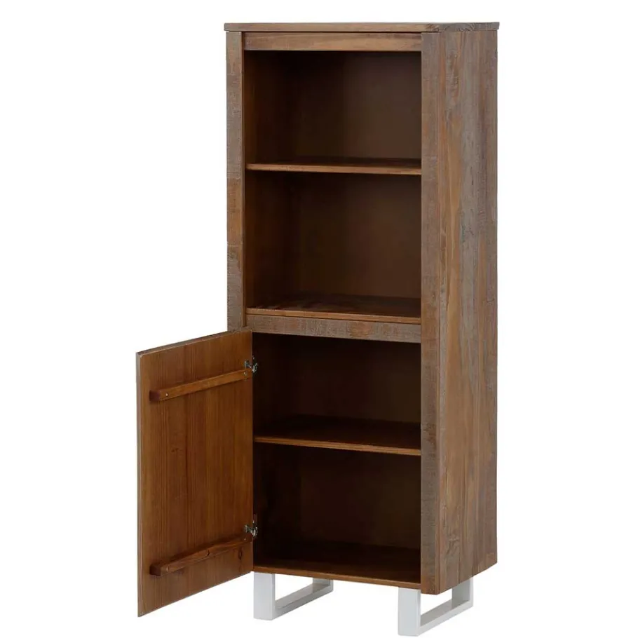 Best 55x140x35 Dunkles Regal aus Kiefer Massivholz - Lavagna Regale|Vitrinen