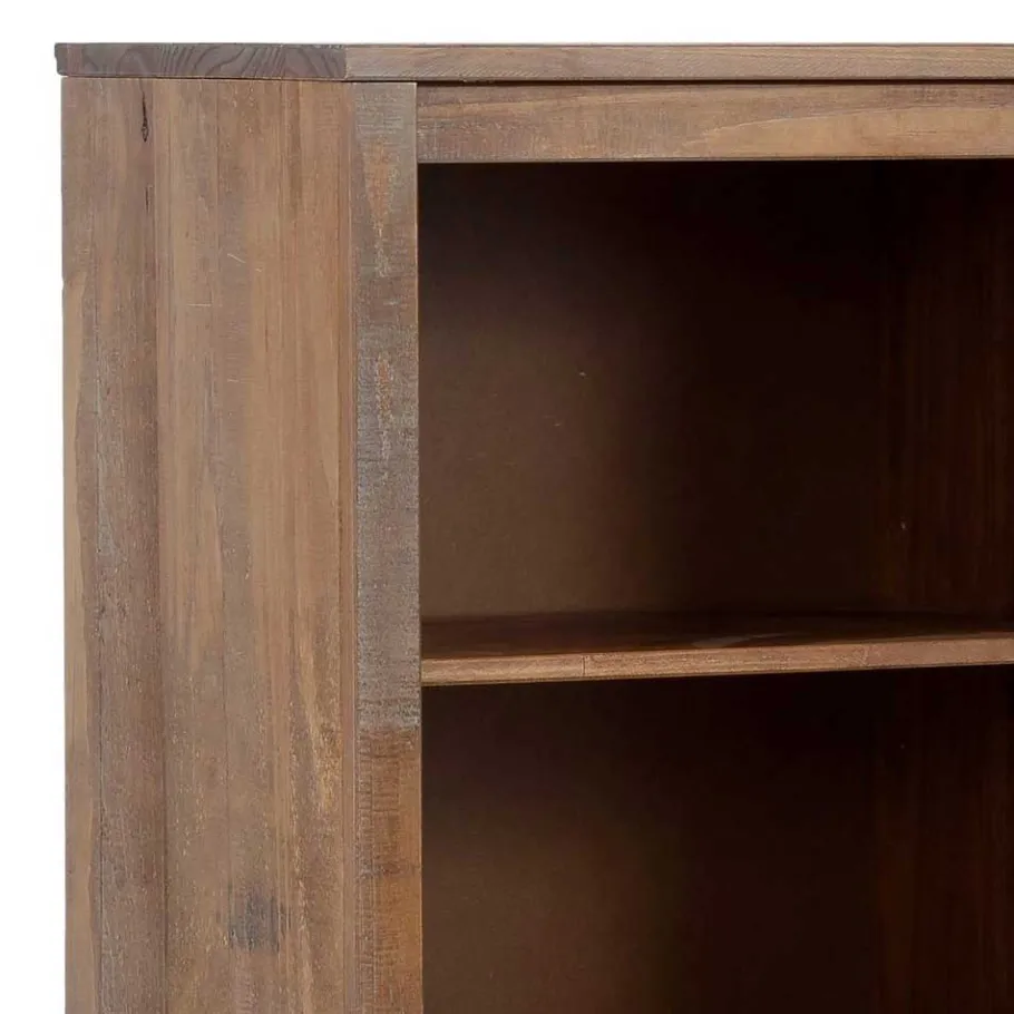 Best 55x140x35 Dunkles Regal aus Kiefer Massivholz - Lavagna Regale|Vitrinen