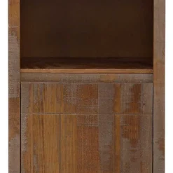 Best 55x140x35 Dunkles Regal aus Kiefer Massivholz - Lavagna Regale|Vitrinen