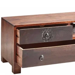 Sale 150x40x40 Fernsehkommode aus Akazie mehrfarbig - Welina Tv & Hifi-Möbel|Lowboards