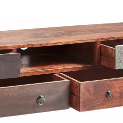 Sale 150x40x40 Fernsehkommode aus Akazie mehrfarbig - Welina Tv & Hifi-Möbel|Lowboards