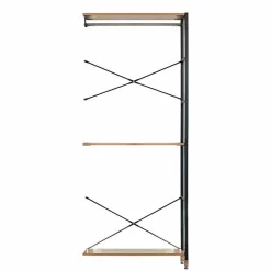 Best 253x210x30 Garderobe - offener Kleiderschrank - Borgetto Garderoben