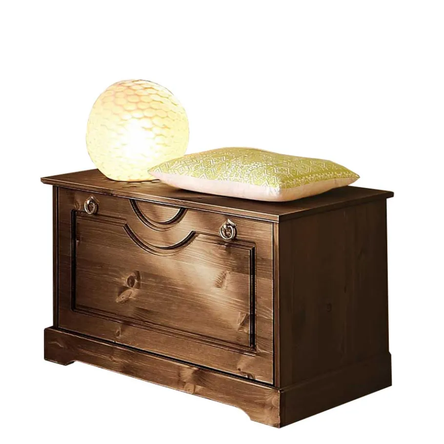 Outlet 81x45x37 Garderobenbank mit Schuhklappe - Yemisa Sitzbank