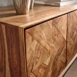Best 123x70x45 Große Kommode aus Sheesham Holz - Ovalle Sideboards