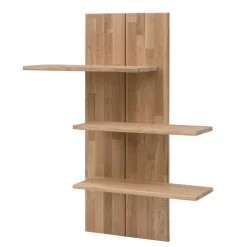 Sale 80x100x25 Hängeregal aus Wildeiche Bianco - Vardriva Regale