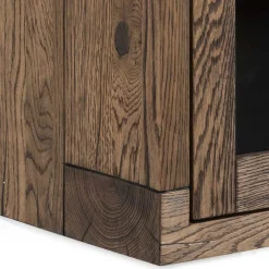 50x105x35 Hängevitrine aus Eiche in Wenge - Sieno Vitrinen