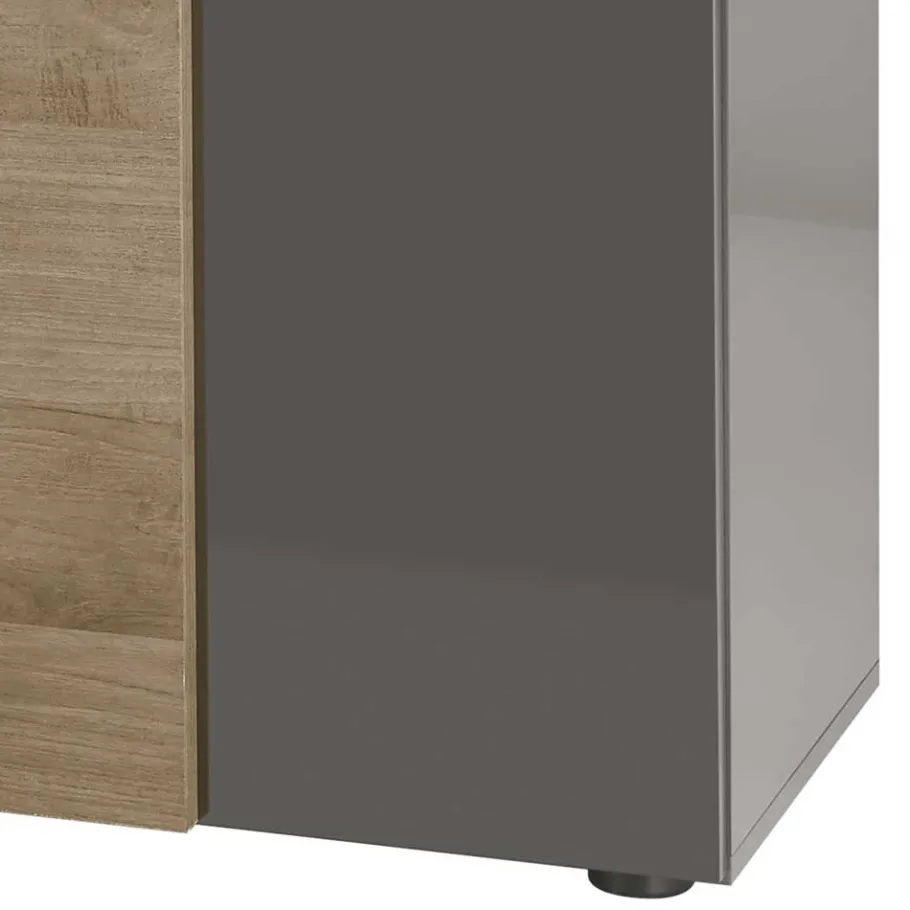 181x59x44 Hochglanz TV Unterschrank in Grau - Eracosta Tv & Hifi-Möbel|Lowboards