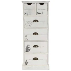 40x104x30 Hochkommode mit maritimen Motiven - Maggiore Kommoden