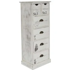 40x104x30 Hochkommode mit maritimen Motiven - Maggiore Kommoden