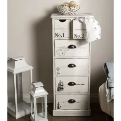 40x104x30 Hochkommode mit maritimen Motiven - Maggiore Kommoden