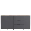192x98x40 Hohes Sideboard in Dunkelgrau - Lurys Sideboards