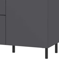 192x98x40 Hohes Sideboard in Dunkelgrau - Lurys Sideboards