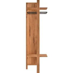 Clearance 58x200x37 Holz Garderobe aus Wildeiche - Mulcian Garderoben