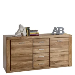 Best 158x80x40 Holz Sideboard aus Wildeiche - Maila Sideboards