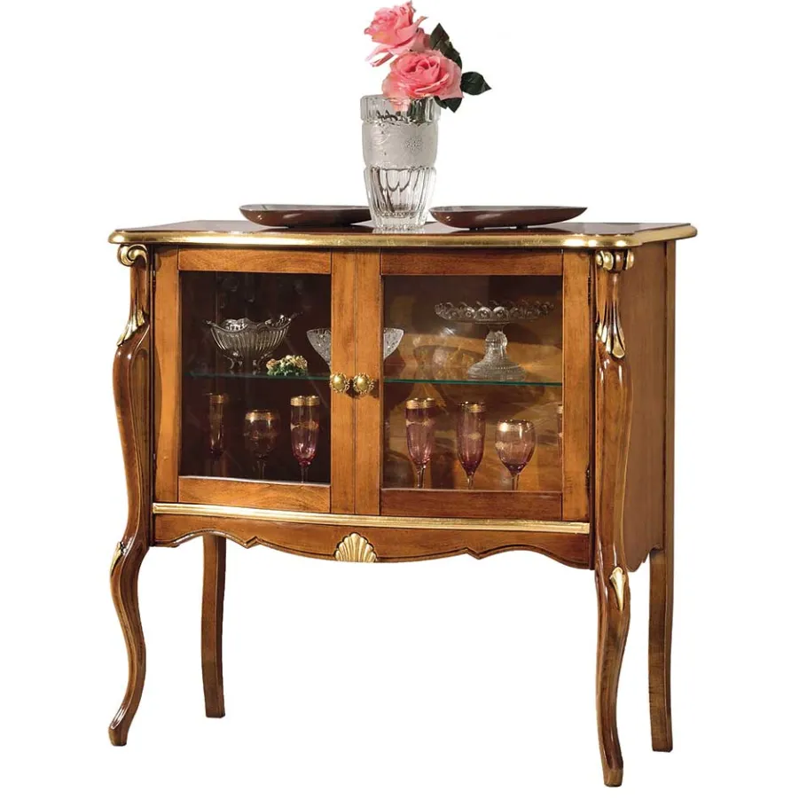 108x100x40 Italienische Vitrine 2-türig - Carlenna I Vitrinen