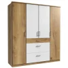 Hot 179x199x58 Kleiderschrank 4 Türen & 3 Schubladen - Curacao Kleiderschränke