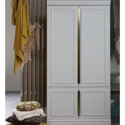 New 110x215x62 Kleiderschrank in Hellgrau - Emra Kleiderschränke|Schränke