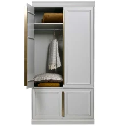 New 110x215x62 Kleiderschrank in Hellgrau - Emra Kleiderschränke|Schränke