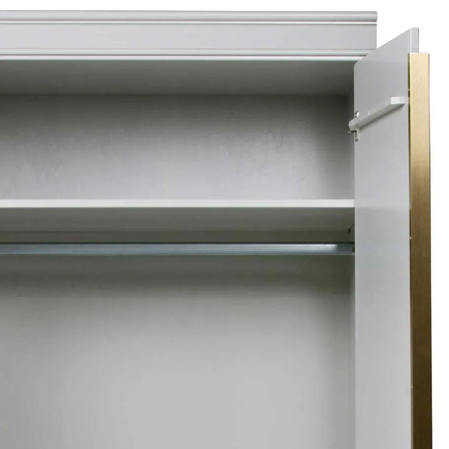 New 110x215x62 Kleiderschrank in Hellgrau - Emra Kleiderschränke|Schränke