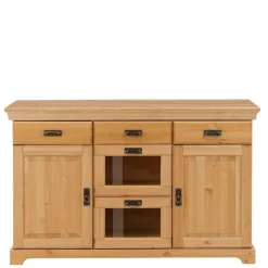 145x84x40 Kommode aus Holz mit Glas - Arendu Sideboards