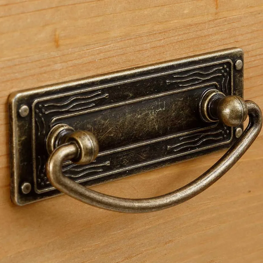 145x84x40 Kommode aus Holz mit Glas - Arendu Sideboards