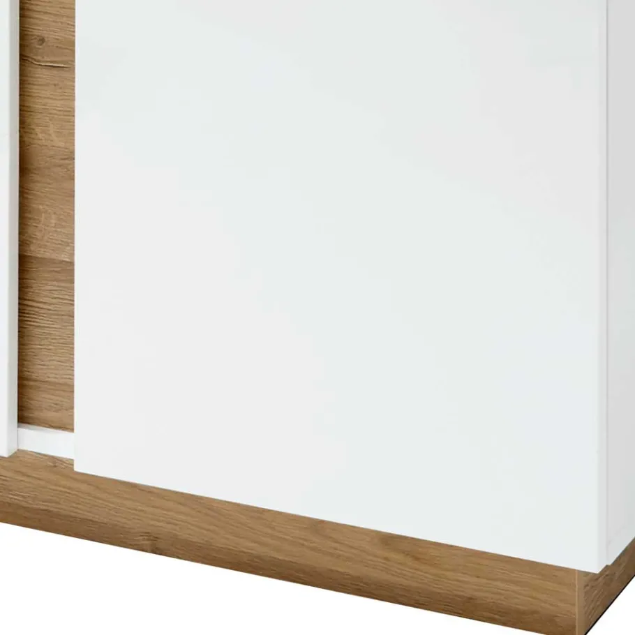 138x91x40 Kommode mit Glas 3-türig - Myrda Sideboards
