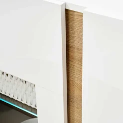 138x91x40 Kommode mit Glas 3-türig - Myrda Sideboards