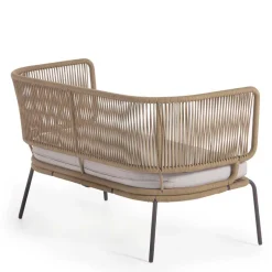 Sale 135x80x65 Kordelgeflecht Sofa mit Sitzpolster - Membres Sitzbank