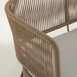 Sale 135x80x65 Kordelgeflecht Sofa mit Sitzpolster - Membres Sitzbank