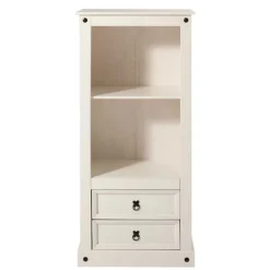 Sale 65x140x38 Landhausregal in Weiß - Henvic Regale|Vitrinen