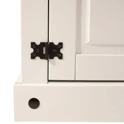 Sale 65x140x38 Landhausregal in Weiß - Henvic Regale|Vitrinen