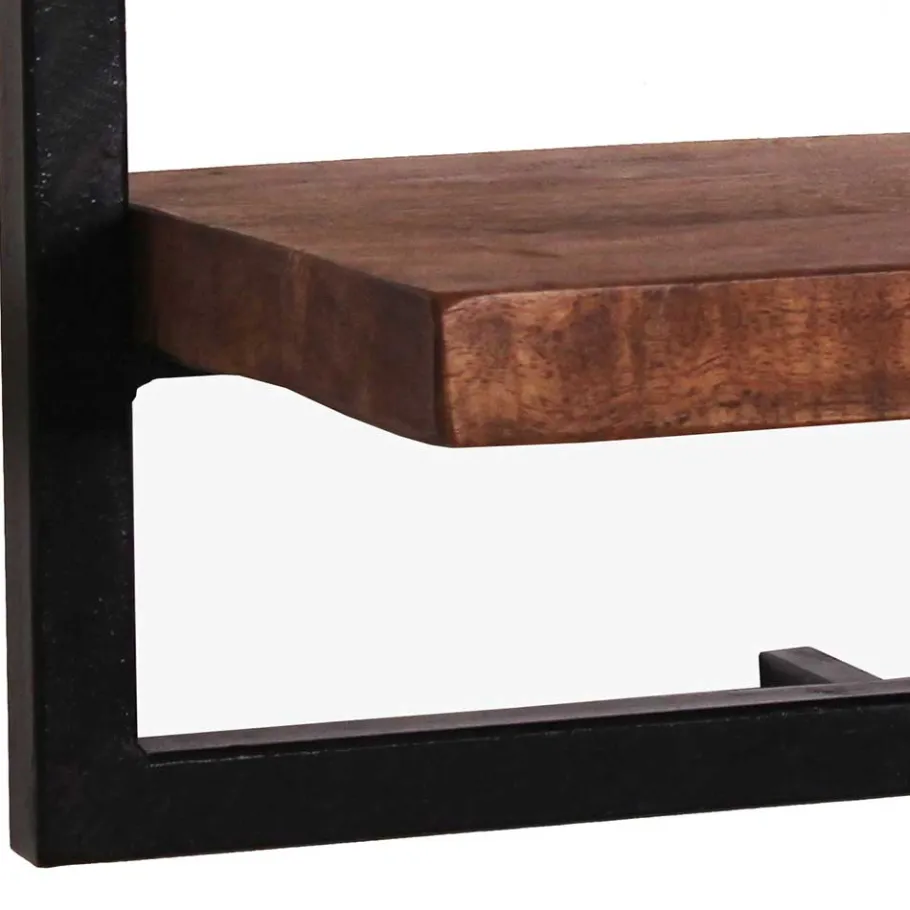 35x25x35 Loft-Wandregal mit Altmetall-Rahmen - Mendoza Regale